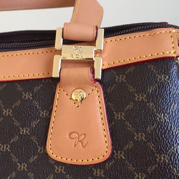 Rioni Bags Rioni Handbag Made In Italyleather And Canvas Poshmark